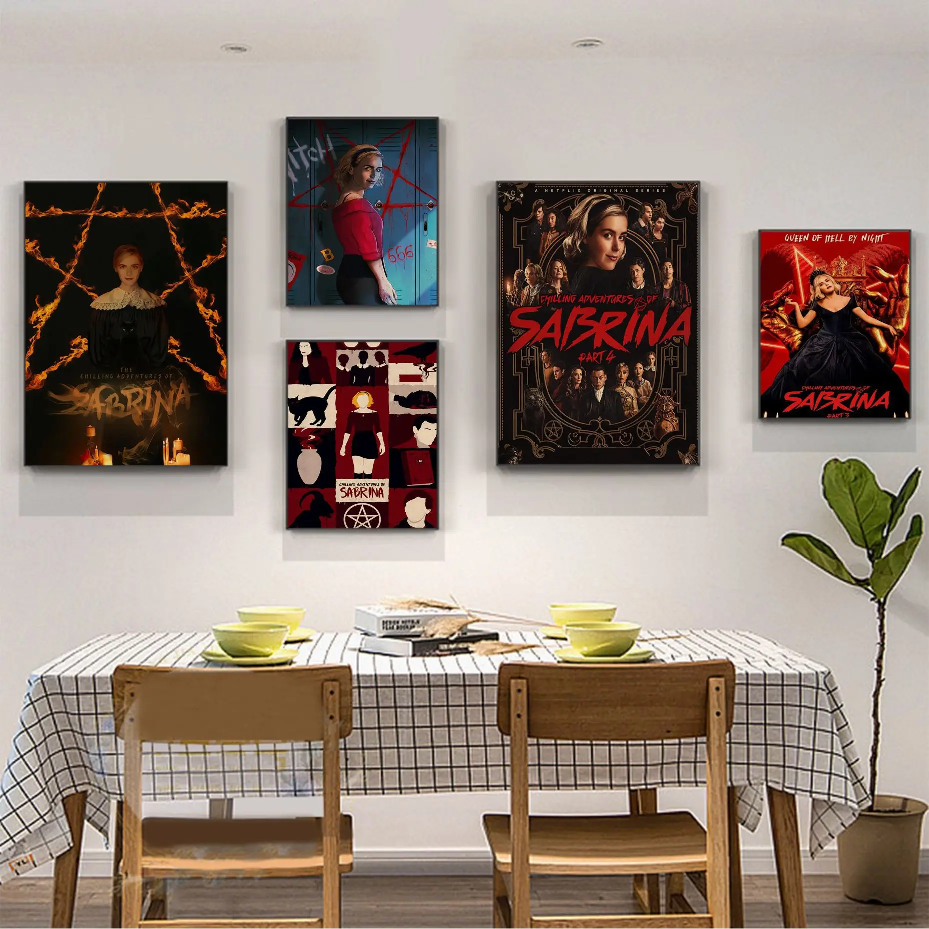 

Chilling Adventures Of Sabrina Movie Posters For Living Room Bar Decoration Stickers Wall Painting