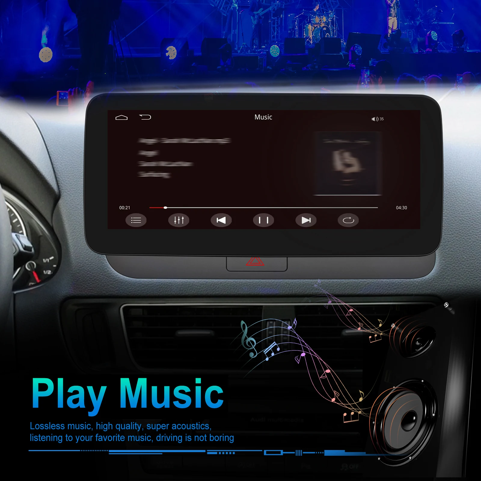 Автомагнитола Podofo 10 25 дюйма для Audi Q5 series 2009-2017 Linux System Bluetooth Carplay Android автомобильный