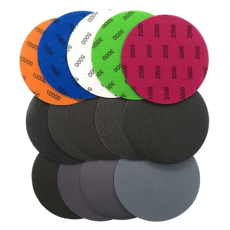 

50PCS Wet Dry Sandpaper 5inch 125mm Sand Paper 320-10000 Grit Assortment Hook & Loop Sand Paper for Polishing
