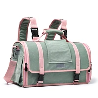 comfortable breathable dog backpack new color matching pet cage for traveling portable cat bag