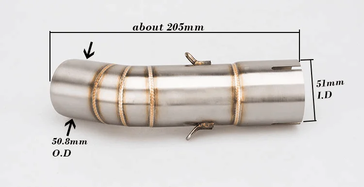 Полная система глушитель выхлопной трубы аксессуары для Yamaha Fazer FZ8 FZ8N FZ800 2010 до 2016