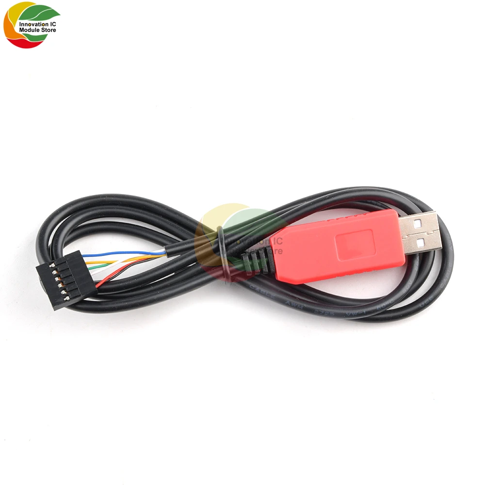 Ziqqucu 6-контактный модуль последовательного кабеля PL2303HXD USB в RS232 TTL, подходит для Win XP VISTA 7 8 Android OTG PL2303 HXD