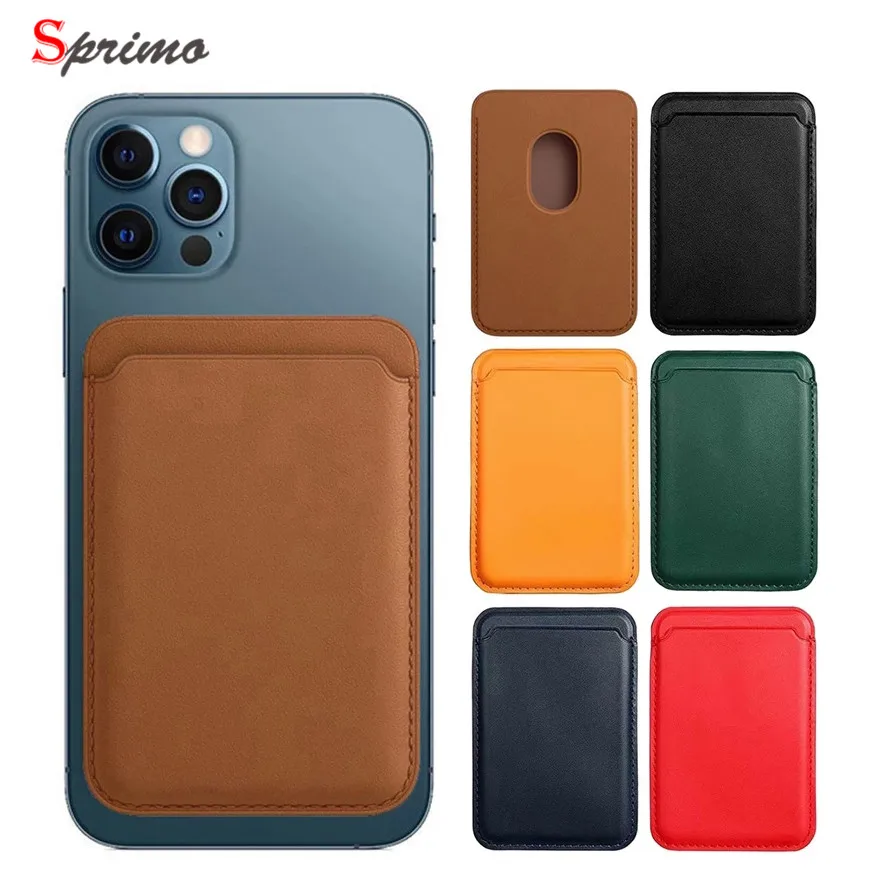 Sprimo для официального Apple Magsafe, сумка для карт для iPhone 14 13 12 11, кожаная сумка для iPhone 11 12 13 14 Pro Max, Магнитная сумка
