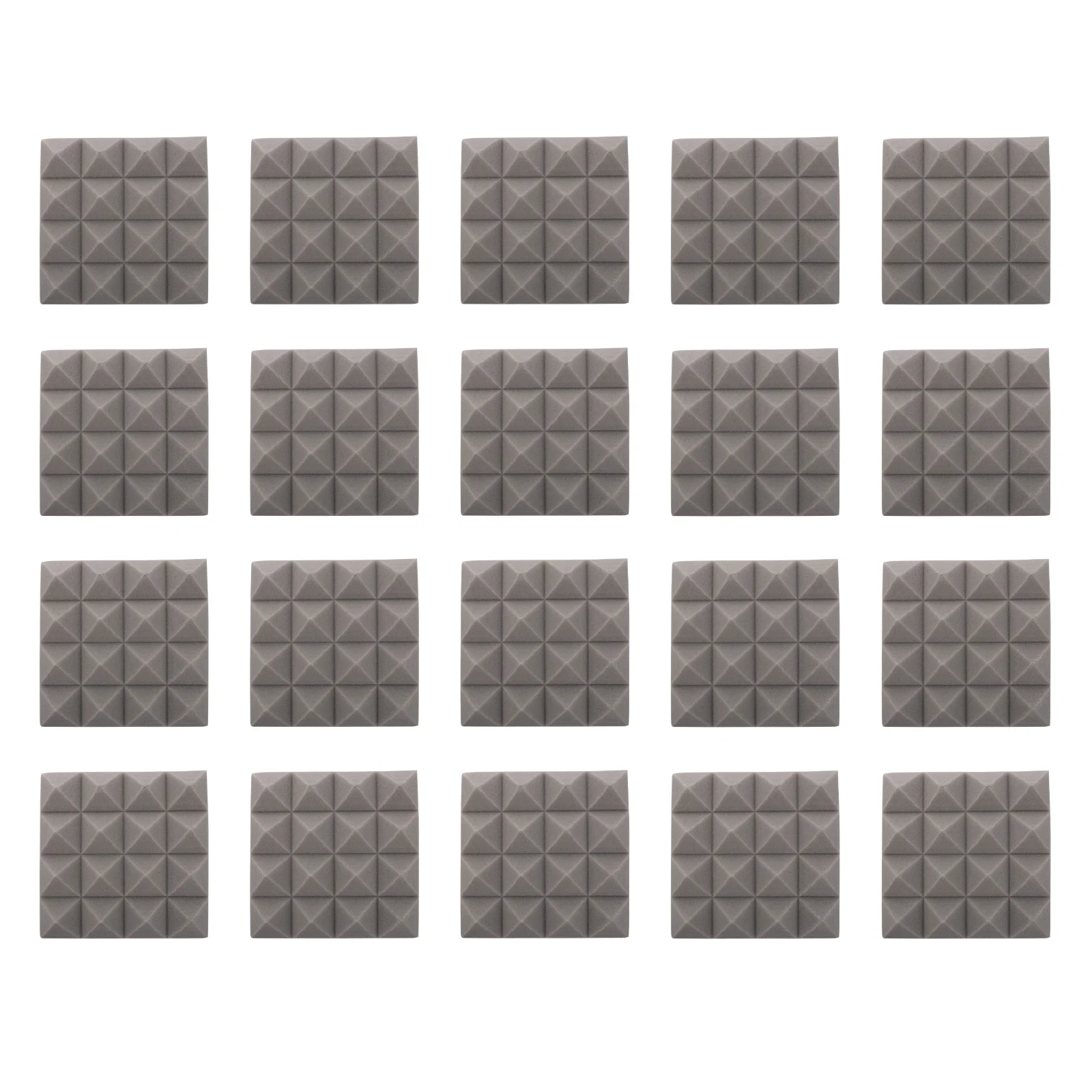 

22Pcs Noise Reductions Sound Insulation Boards for Recording Drum Room (Grey)