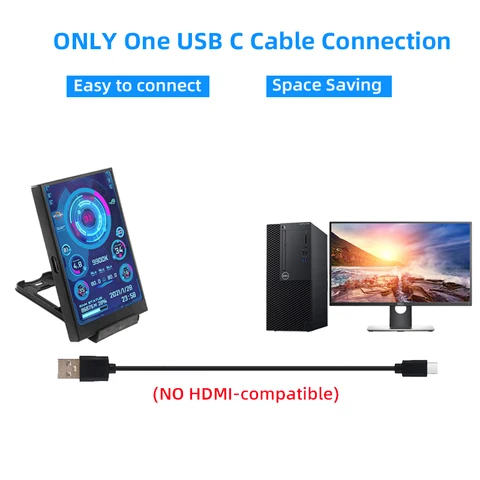 SHCHV 3.5-дюймовый ЖК-монитор USB Type C