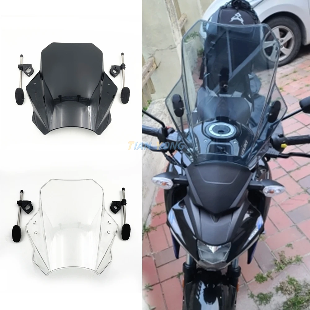 

Spoiler High Quality Accessories Motorcycle Windshield For Z400 Z650 Z750 Z800 Z800E Z900 Z900RS Wind Deflectore Windscreen