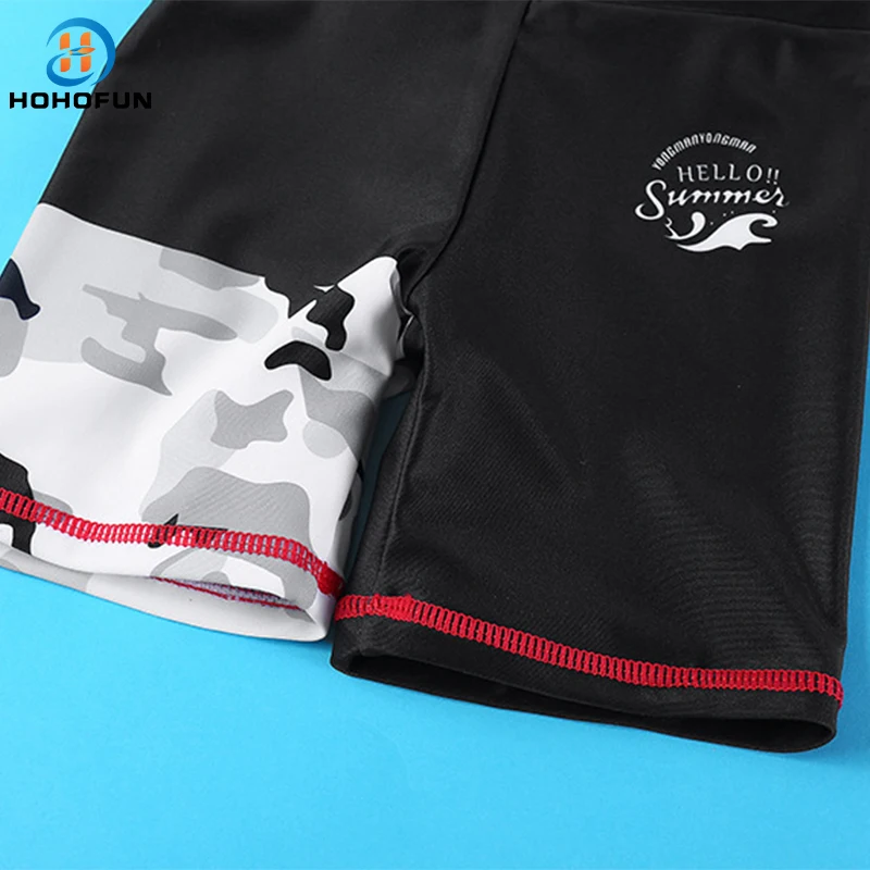 Children's Swimsuit Camouflage Print Toddler Teenager Boy's Bathing Suit Kids Swimwear and Swim Trunks Teens Beach Surfing Wear