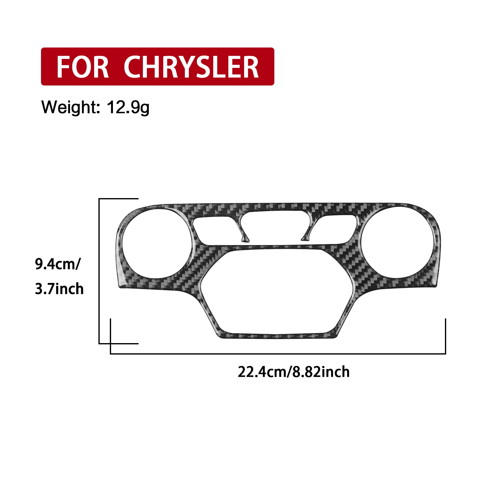 Фото Накладка на панель центрального кондиционера из углеродного волокна для Chrysler 200 2015-2017, модифицированная наклейка для интерьера автомобиля №3