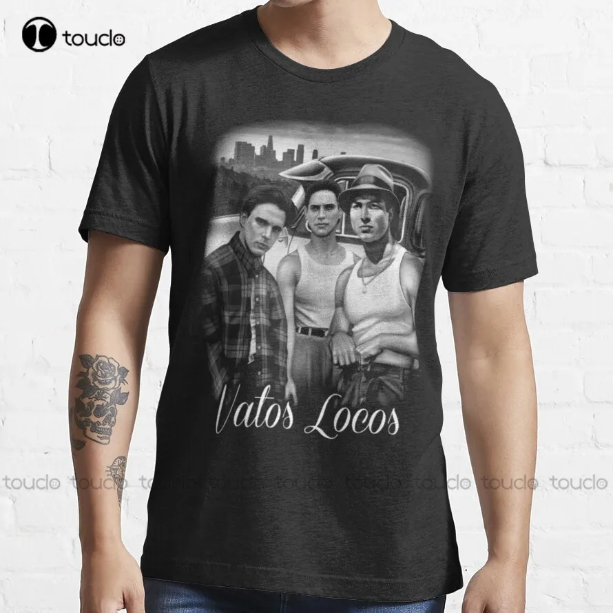 

Футболка для Хэллоуина Vatos Locos с надписью Forever кровь в болоде, уличная простая винтажная Повседневная футболка Gd в стиле хип-хоп для мужчин и ...