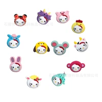 single sale hello kitty the twelve chinese zodiac signs shoe buckle novelty cute croc charms decorations kids party x mas gifts