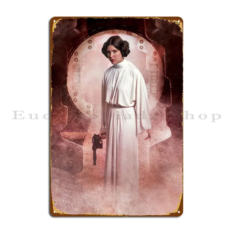

Leia Organa Metal Sign Printing Club Character Cave Pub Tin Sign Poster