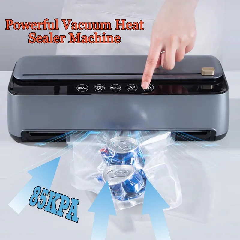 Вакуумный упаковщик 2 насоса 85 кПа полностью 8-в-1 автоматический пищевых