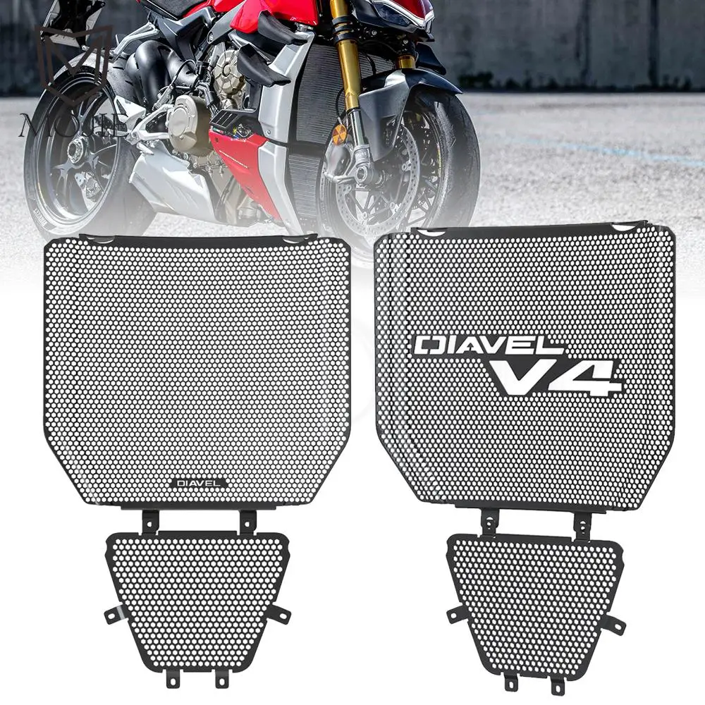 

2023 2024 DiavelV4 New Motorcycle Accessories Radiator Guard Grille Grill Cover Oil Cooler Guard Protection For Ducati Diavel V4