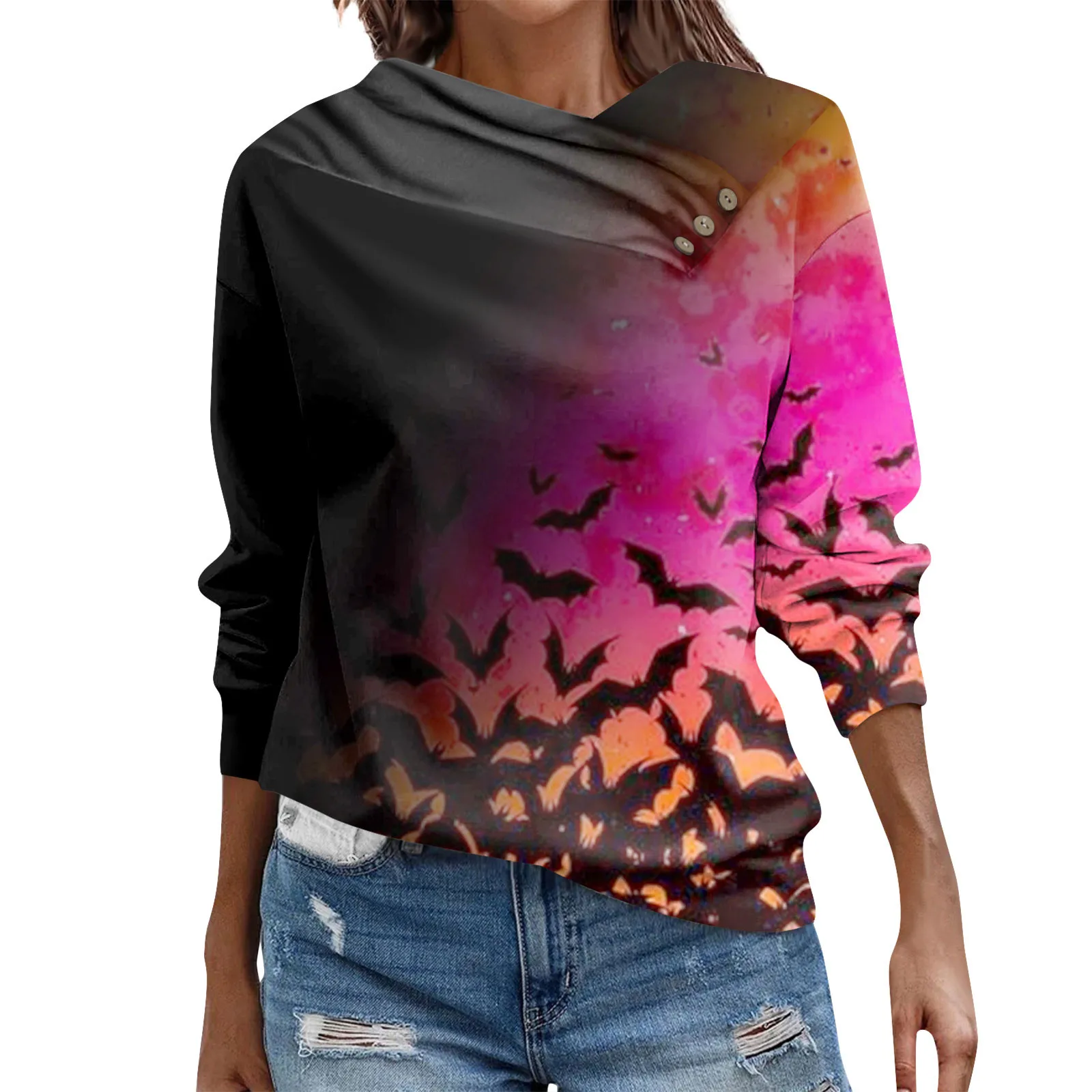 

Женские толстовки большого размера, свитшоты, флисовые повседневные толстовки с длинным рукавом и воротником на осень