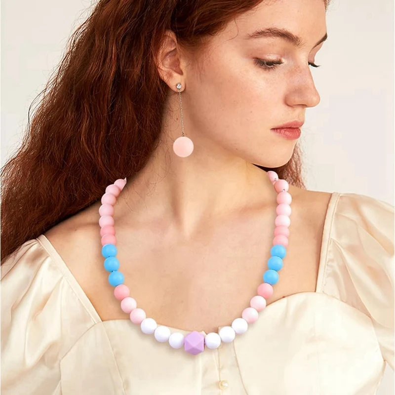 121 шт. силиконовые бусины для изготовления брелоков разноцветные россыпью