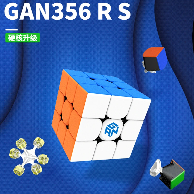 

GAN 356 RS Rubick Magic Cube 3x3 Professional 356 RS Speed Puzzle Fidget Children's Toy GAN356M Rubix Cubo Magico Funny Toys