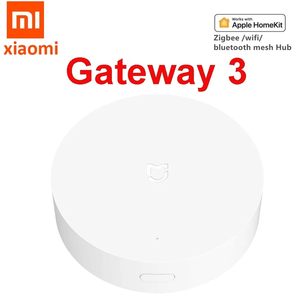 

Newest Xiaomi Multimode Smart Home Gateway ZigBee WIFI Bluetooth Mesh Hub Work With Mijia APP Apple Homekit Intelligent Home Hub