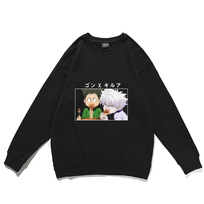 

Аниме Hunter X Hunter Killua Zoldyck GON · Свободный пуловер мужские Смешные Пуловеры с длинным рукавом Уличная одежда унисекс Свободный свитшот
