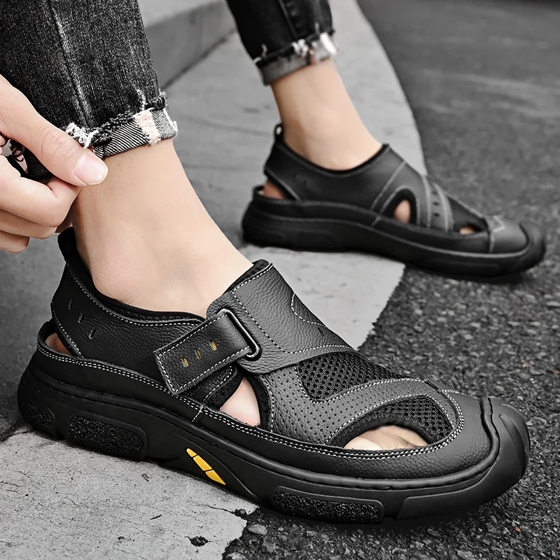 Прогулочные сандалии мужская летняя уличная одежда пляжный спорт и отдых новые с