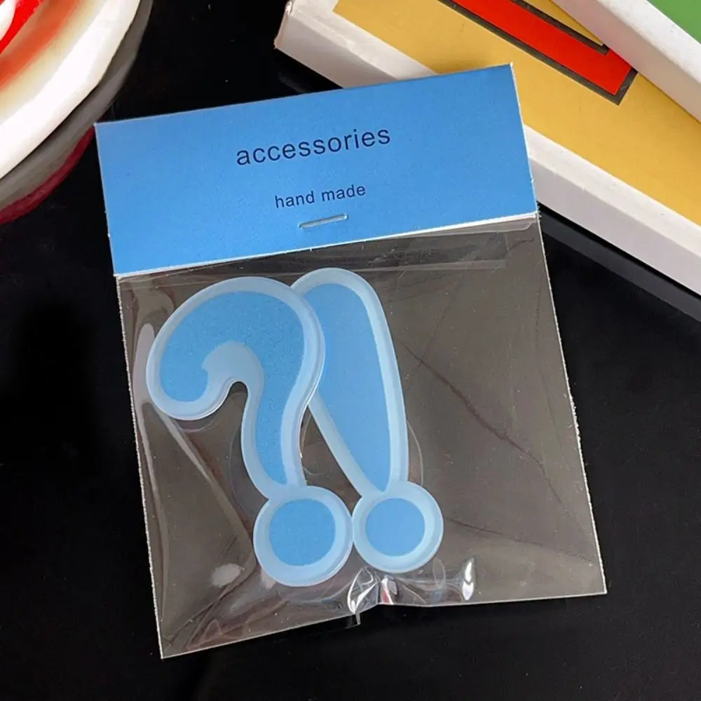 Модные забавные заколки для волос с вопросительным знаком креативные милые