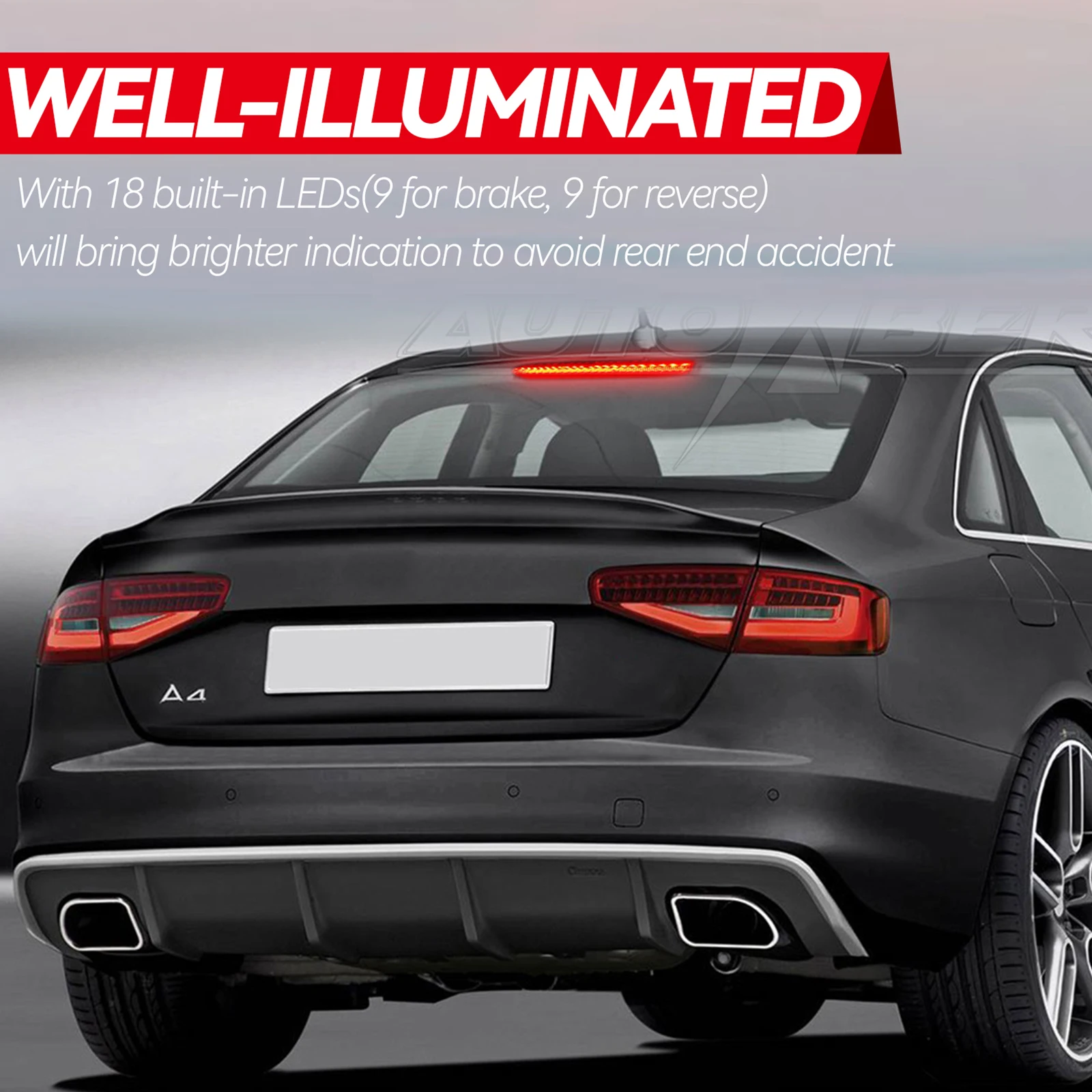 Авто третья Тормозная фотография задняя запасные части для Audi A4 B8 Saloon 2008-2015 8K5945097