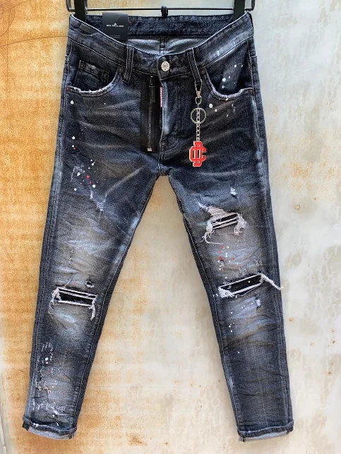 

Dsquared2 мужские и женские одинаковые высококачественные модные классические универсальные джинсы Desingner Размер 44-54 010 -- 3