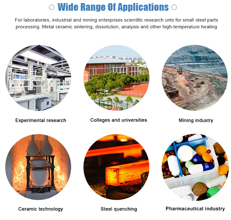 Маленькое нагревательное оборудование муфельная печь для лаборатории 1100C 1200C 1400C