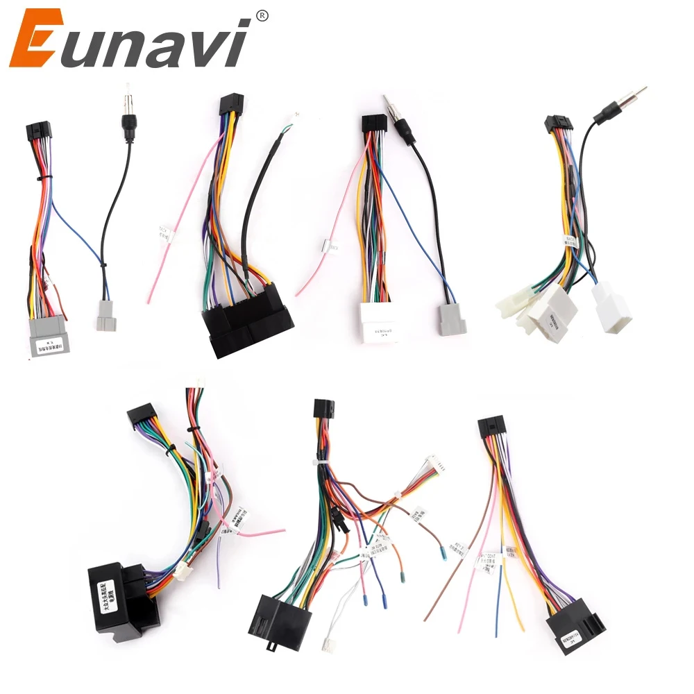 

Eunavi 2 din car Android radio cable for Volkswagen ISO Kia Honda Toyota Nissan VW / FORD Canbus car radio cable canbus