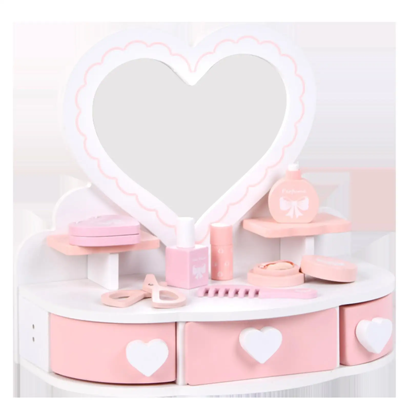 

Wooden Vanity Table Dress Up Accessories for Kids Children Christmas Gifts