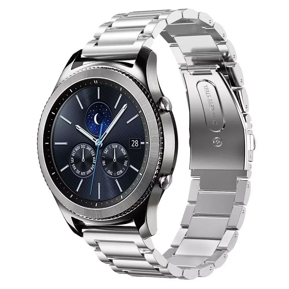 

22mm for Samsung Gear s3 Frontier band Samsung Galaxy Watch 46mm strap metal bracelet Huawei watch GT strap Gear S3 Classic 2