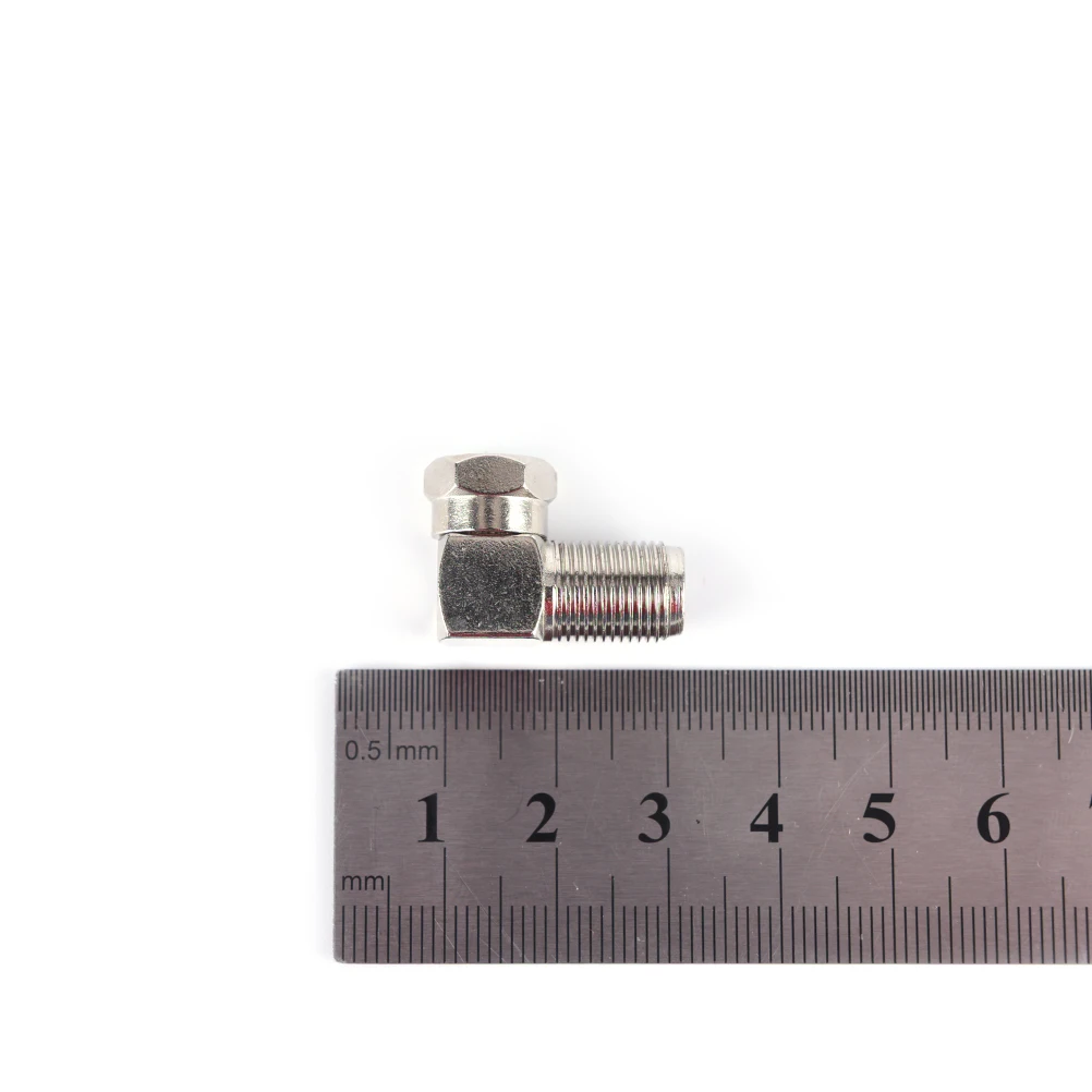 

5 шт. водонепроницаемый RG6 RG5 F штекер к F гнездовой разъем адаптер Профессиональный прямоугольный 90 градусов коаксиальный разъем соединение