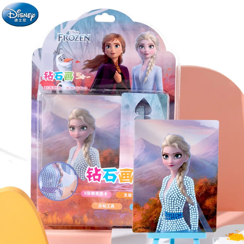 Disney Meninas Congelado Diamante Adesivos Artesanal Faça Você Mesmo Cristal Menina Brinquedos Educativos