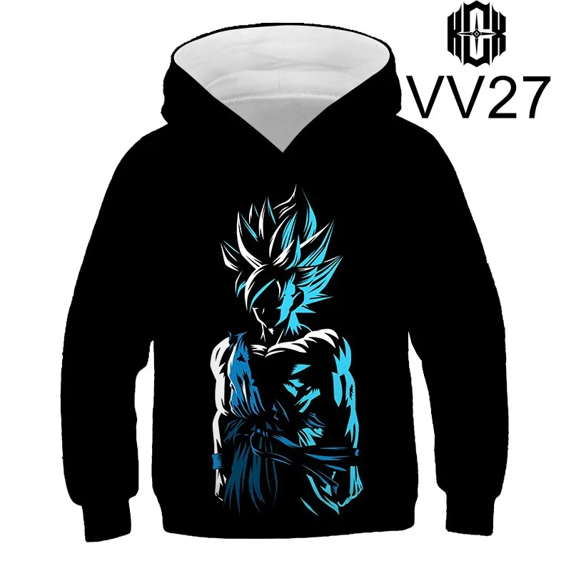 

Anime Dragon ball Casual Hoodies Children Fashion Goku Sweatshirts 3D Men Women Streetwear Boy Girl Cool Vegeta Tops