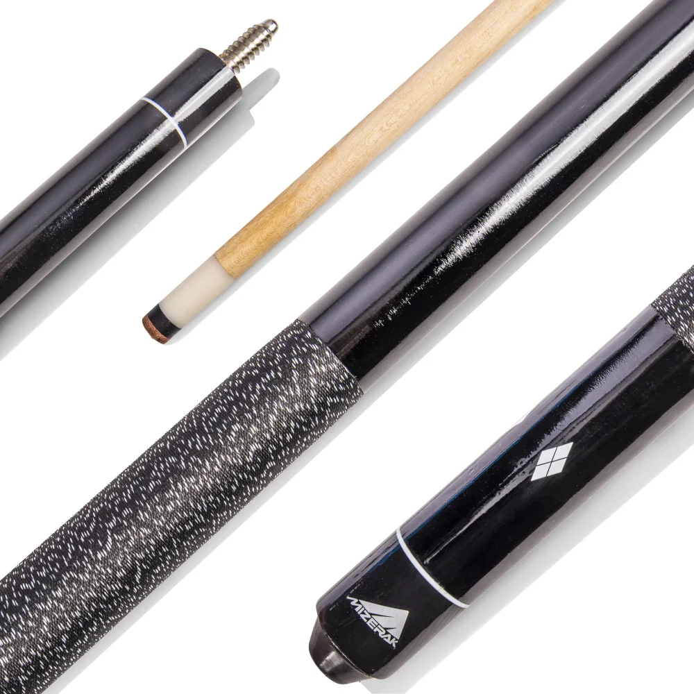 

Hardwood Two-Piece 57" Cue & Case Billiards Combo Includes Cue Tips, Ferrules, Tip Scuffers, and Billiard Chalk