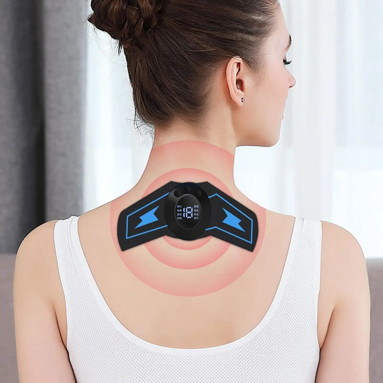 

Electric Cervical Massager EMS Cervical Massage Patch Body Massager Cervical Spine Massager for Elbow Back Waist Arms Shoulder