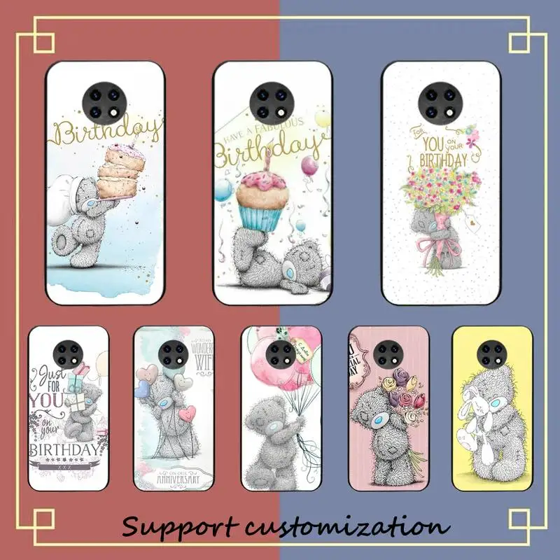 

Cartoon teddy bear Phone Case For Redmi Note 10 9 8 6 Pro 8T 5A 4X X 5 Plus 7 7A 9A K20 Cover