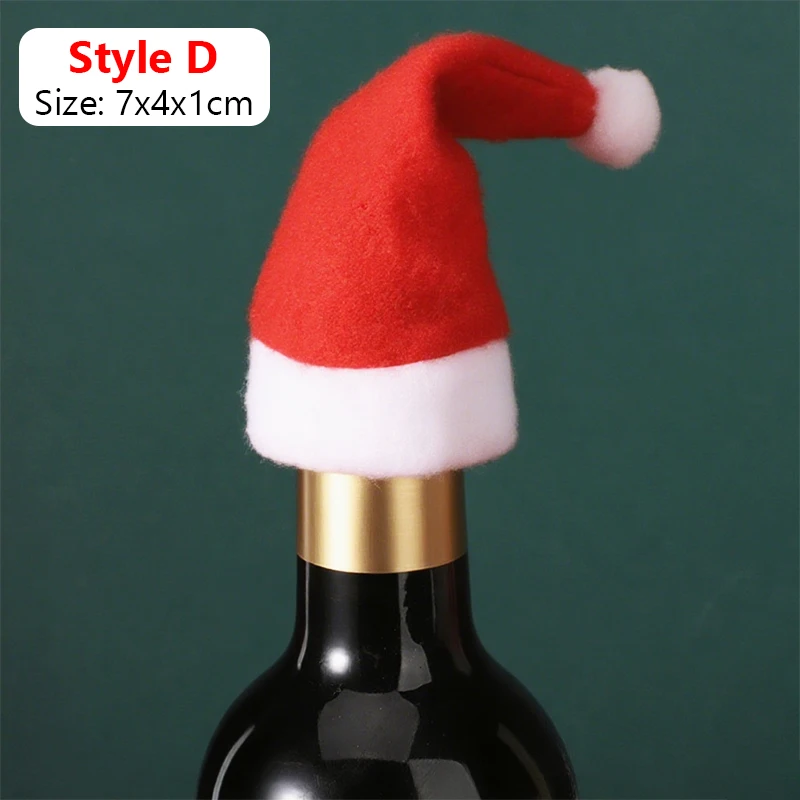 Красные вязаные чехлы для бутылок вина, 5 шт.