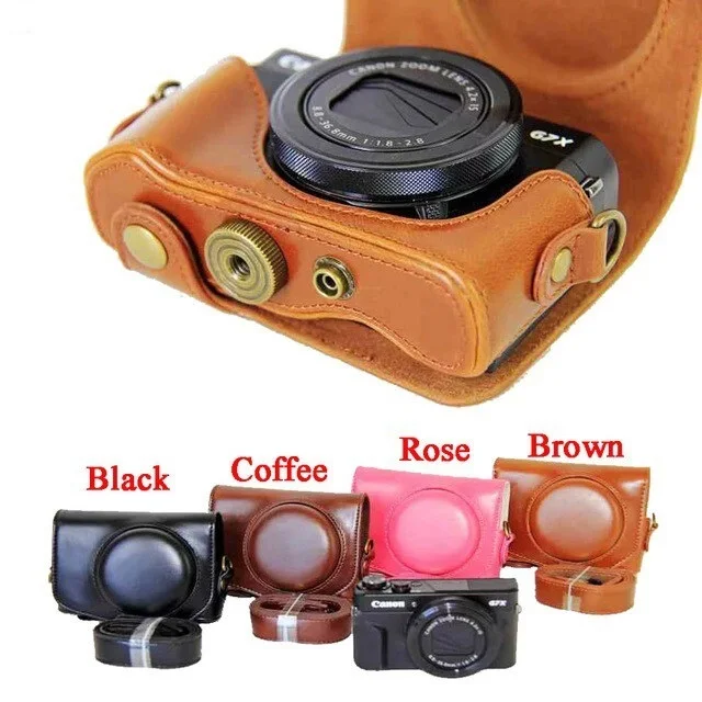 

For Canon G7X Mark II G7XII Camera Cover Cases with Strap