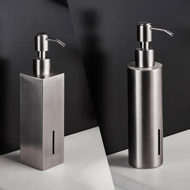 

304 Stainless Steel Soap Lotion Dispenser Liquid Shampoo Bottle Kitchen Bathroom Accessories