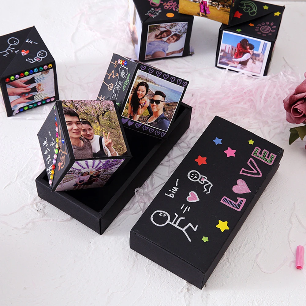 

DIY Surprise Gift Creative Box Bouncing Box Explosion April Fools Day Birthday Gift Anniversary Scrapbook Valentine's day Gifts