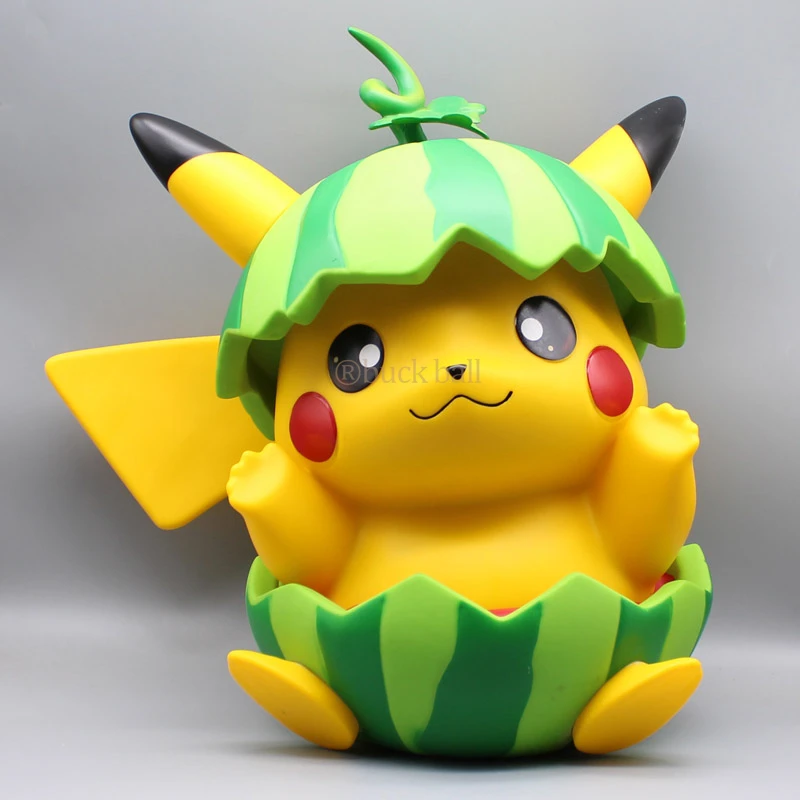 

40cm Pokemon Anime Figure Kawaii Watermelon Pikachu Action Figures Pvc Figurine Statue Model Doll Collectible Ornament Toy Gift