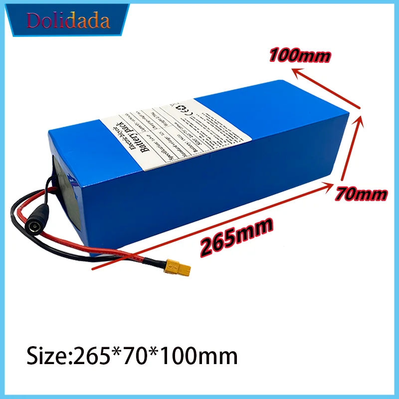 

2023 New Freight Free High Capacity 52V 14S4P 45000mAh 18650 1000W Lithium Battery for Balancing Electric Bicycle Scooter
