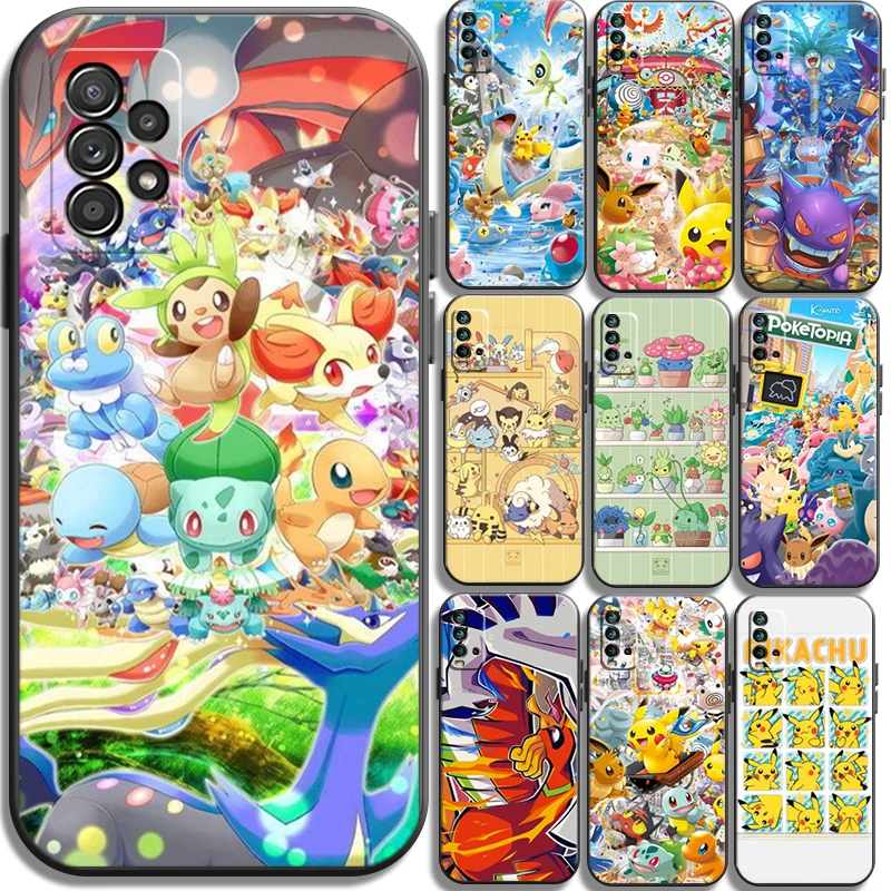 

Pokemon Pikachu Phone Cases For Xiaomi Redmi Note 10 10S 10 Pro POCO F3 GT X3 GT M3 Pro X3 NFC Carcasa Soft TPU Funda Coque