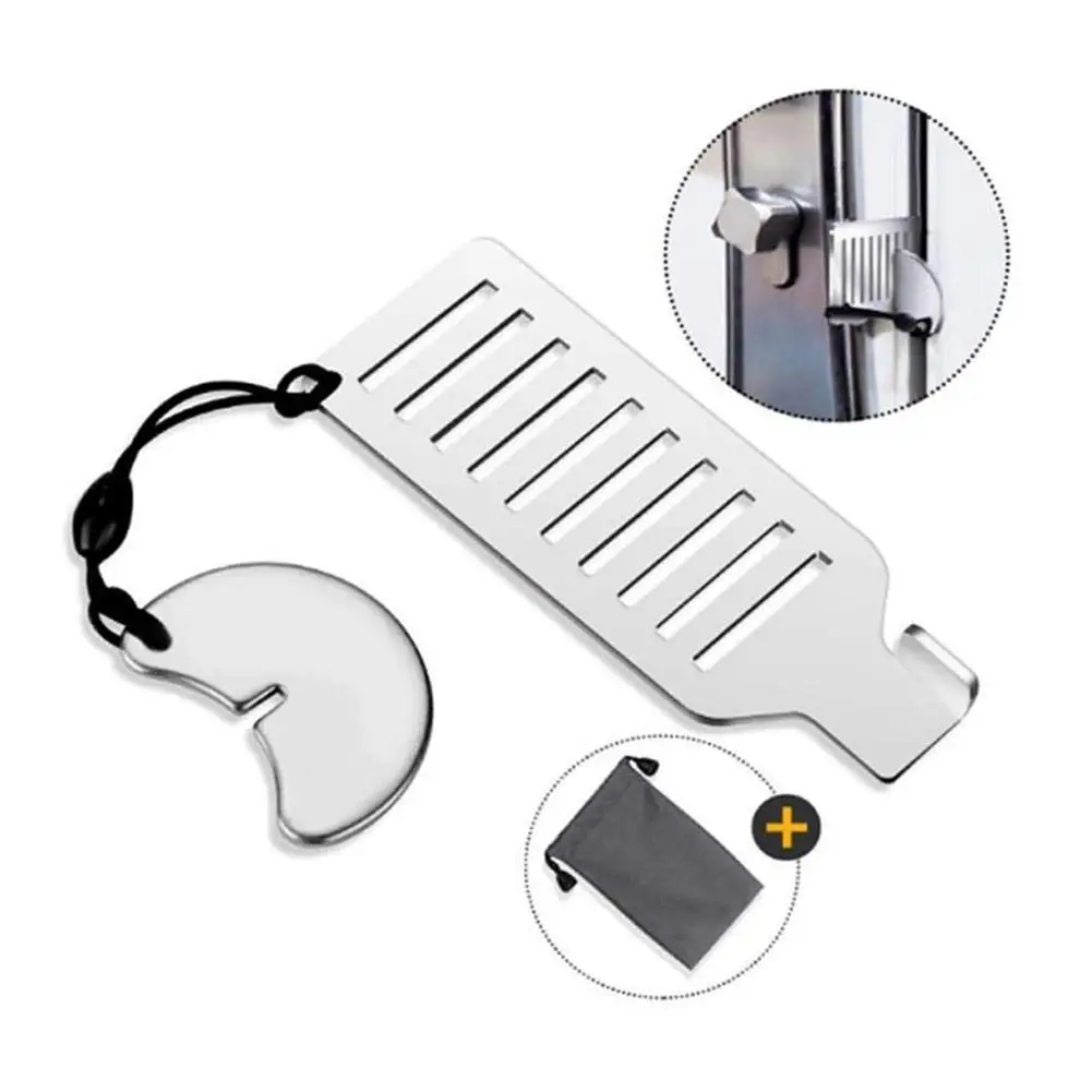 

Anti-theft Door Stop Steel Punch-free Door Locks Portable Stopper Door Lock For Travel Hotel Motel Dormitory