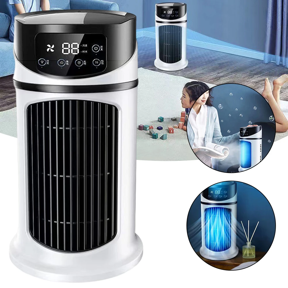 

Air Cooler for Home Portable Conditioners Summer Cooling Gear Wind Speed Adjustable Desktop Humidification Electric FanDurable