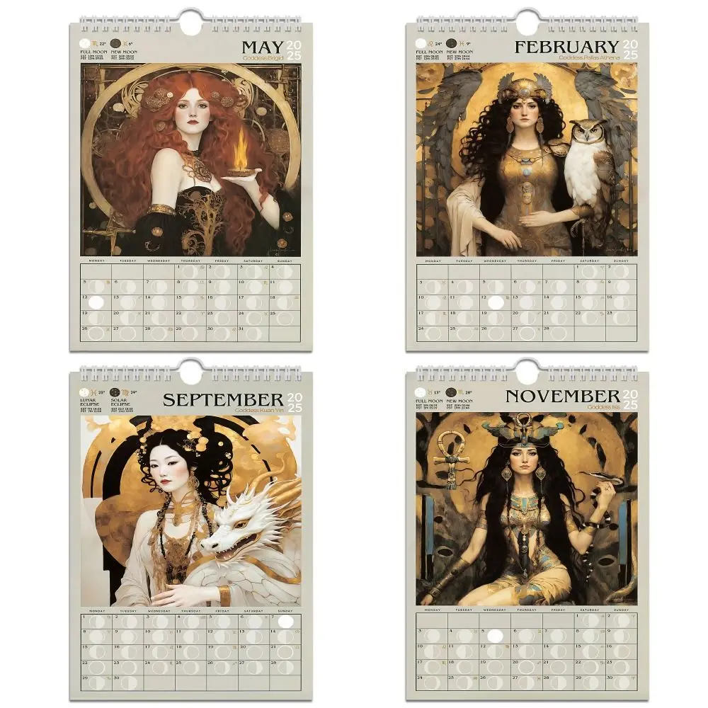 Ежедневный Еженедельный ежемесячный планировщик 2025 календарь подвешиваемый