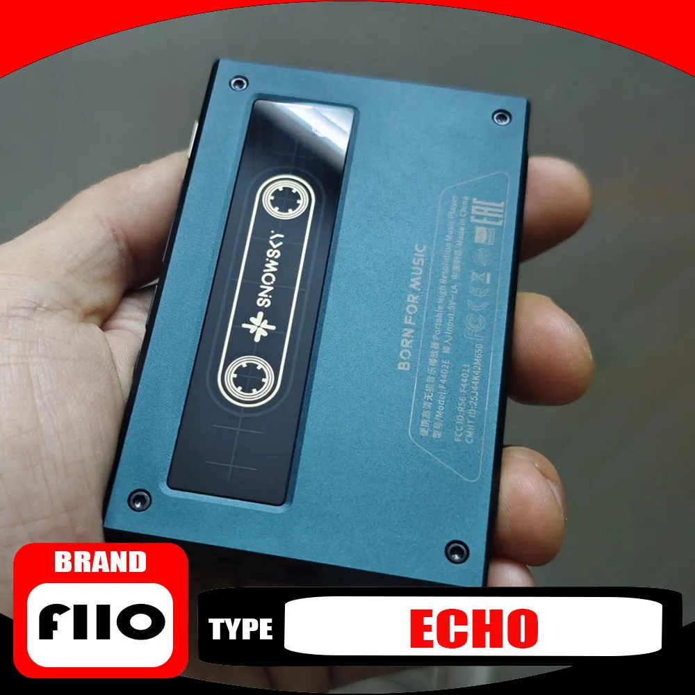 Фото Портативный аудиоплеер FiiO ECHO Hi-Res с двойным ЦАП, Bluetooth, балансным выходом 3.5 мм + 4.4 мм, цветным экраном, прочный корпус №1