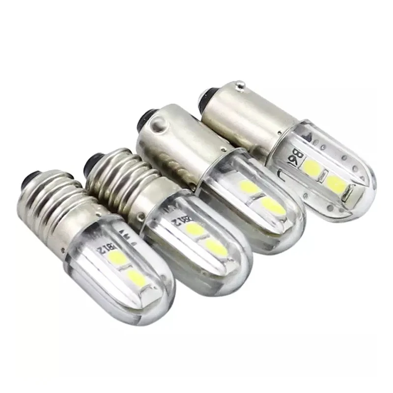 

50x BA9S T4W E10 Led Bulb 6v 12v 24v 36v 48v Warm White Side Indicator Work Light License Plate Interior Reading Door Trunk Lamp