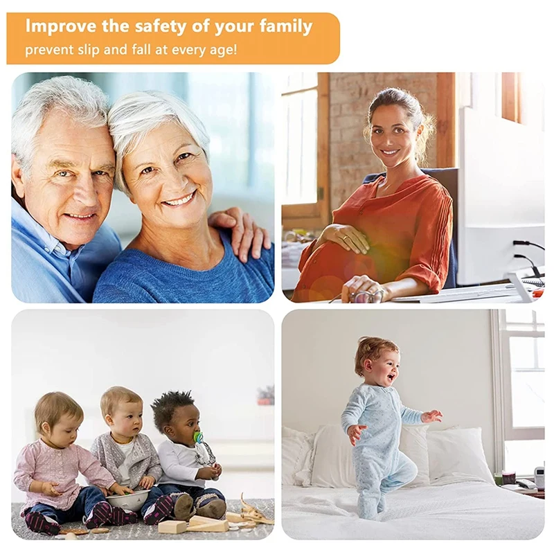 Акция! 36 шт. прозрачные Нескользящие наклейки-полоски для ванной |