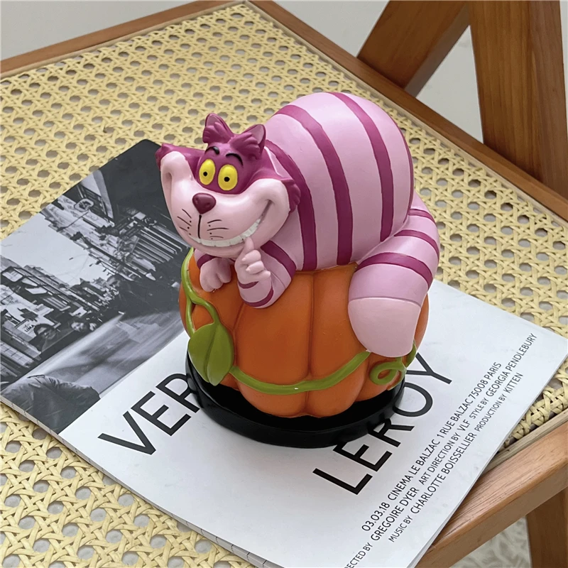 

Disney, 1 шт., 15 см, «Алиса в стране чудес», милый Чеширский кот, пластмассовая экшн-игрушка, детские подарки